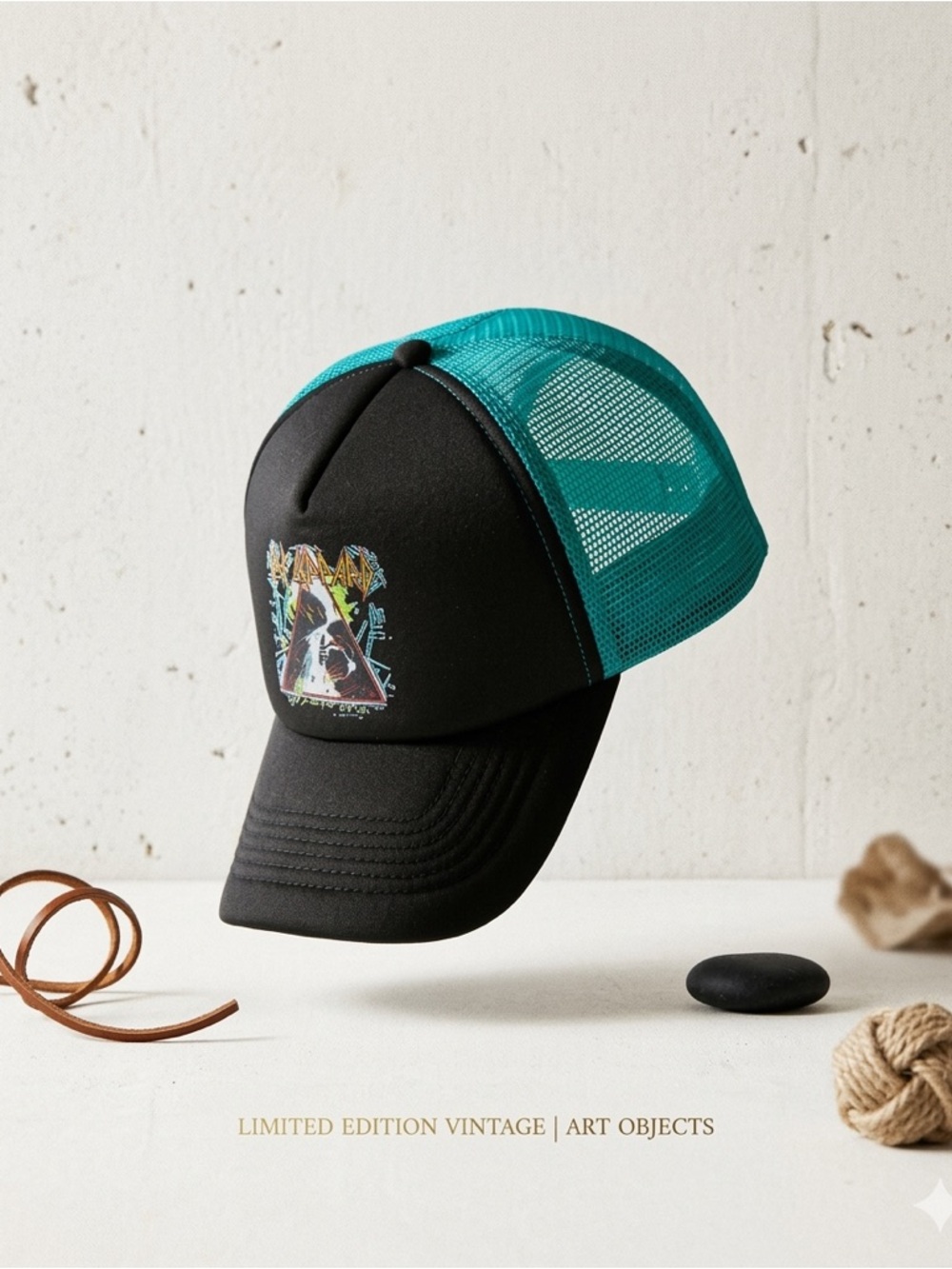 Urban Outfitters Def Leppard Trucker Hat Snapback Mesh NWT
